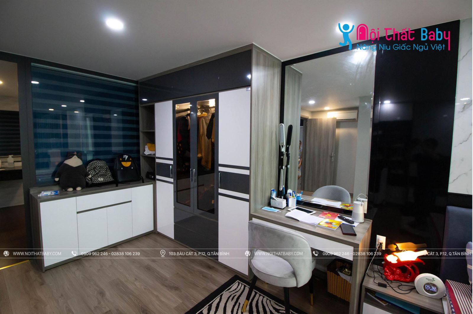 Hình ảnh công trình thực tế nội thất nguyên căn nhà chị Oanh Quận Tân Bình